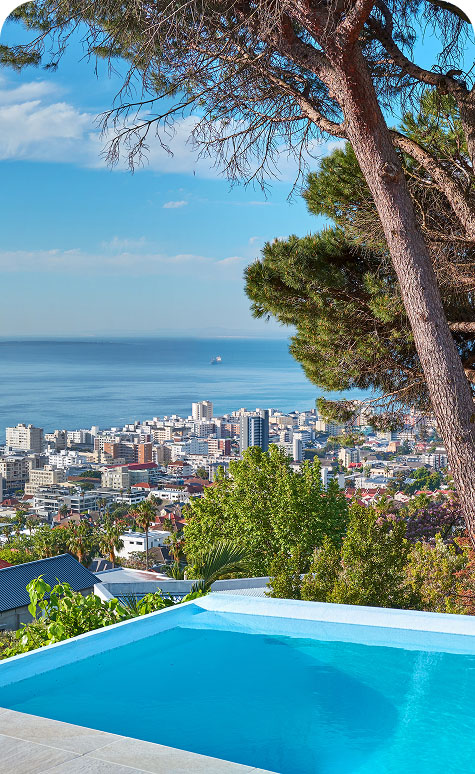 Cityscape view of Cape Town